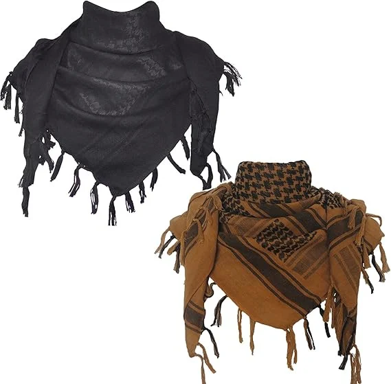 Jacquard Headscarf Scarf With Tassels Mens — variant image