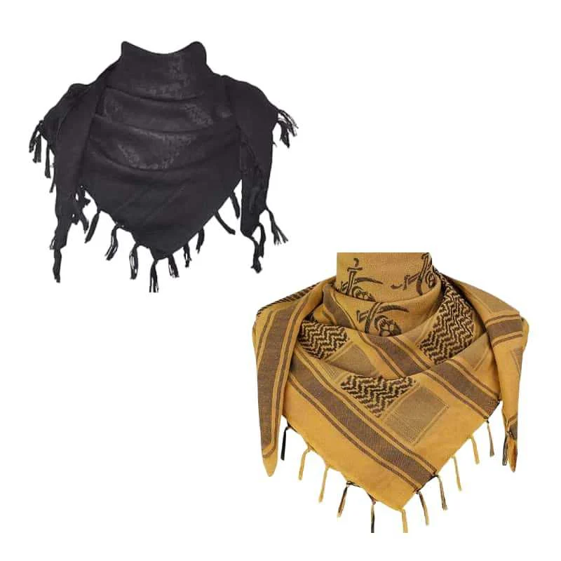 Jacquard Headscarf Scarf With Tassels Mens — variant image