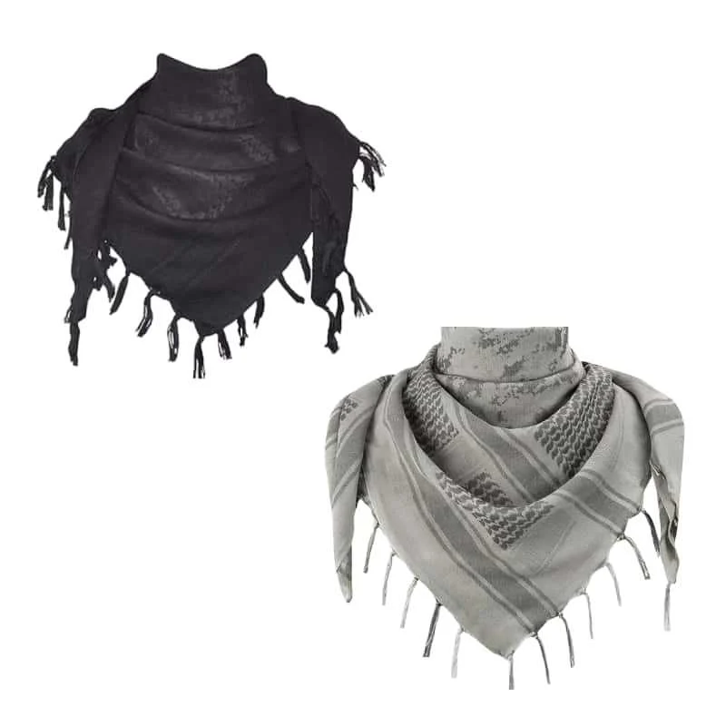 Jacquard Headscarf Scarf With Tassels Mens — image 6