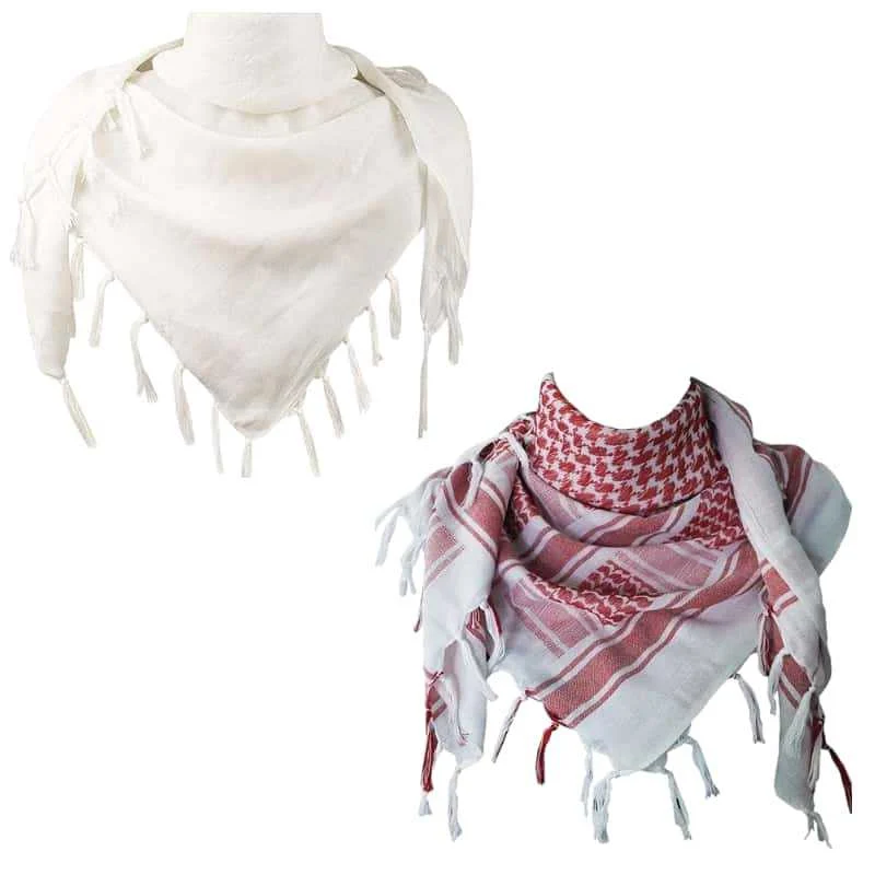 Jacquard Headscarf Scarf With Tassels Mens — variant image