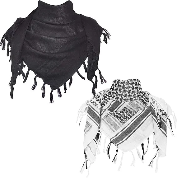 Jacquard Headscarf Scarf With Tassels Mens — variant image