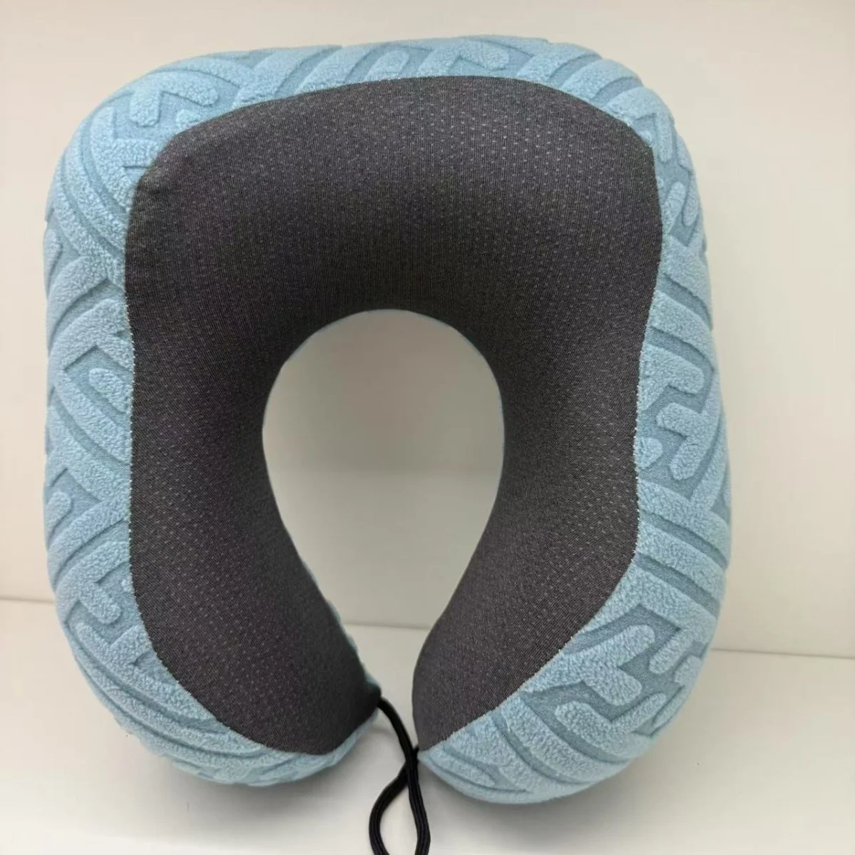 Jacquard Spliced Memory Foam U Shaped Neck Pillow, Drawstring Adjustable Travel Pillow… — image 4