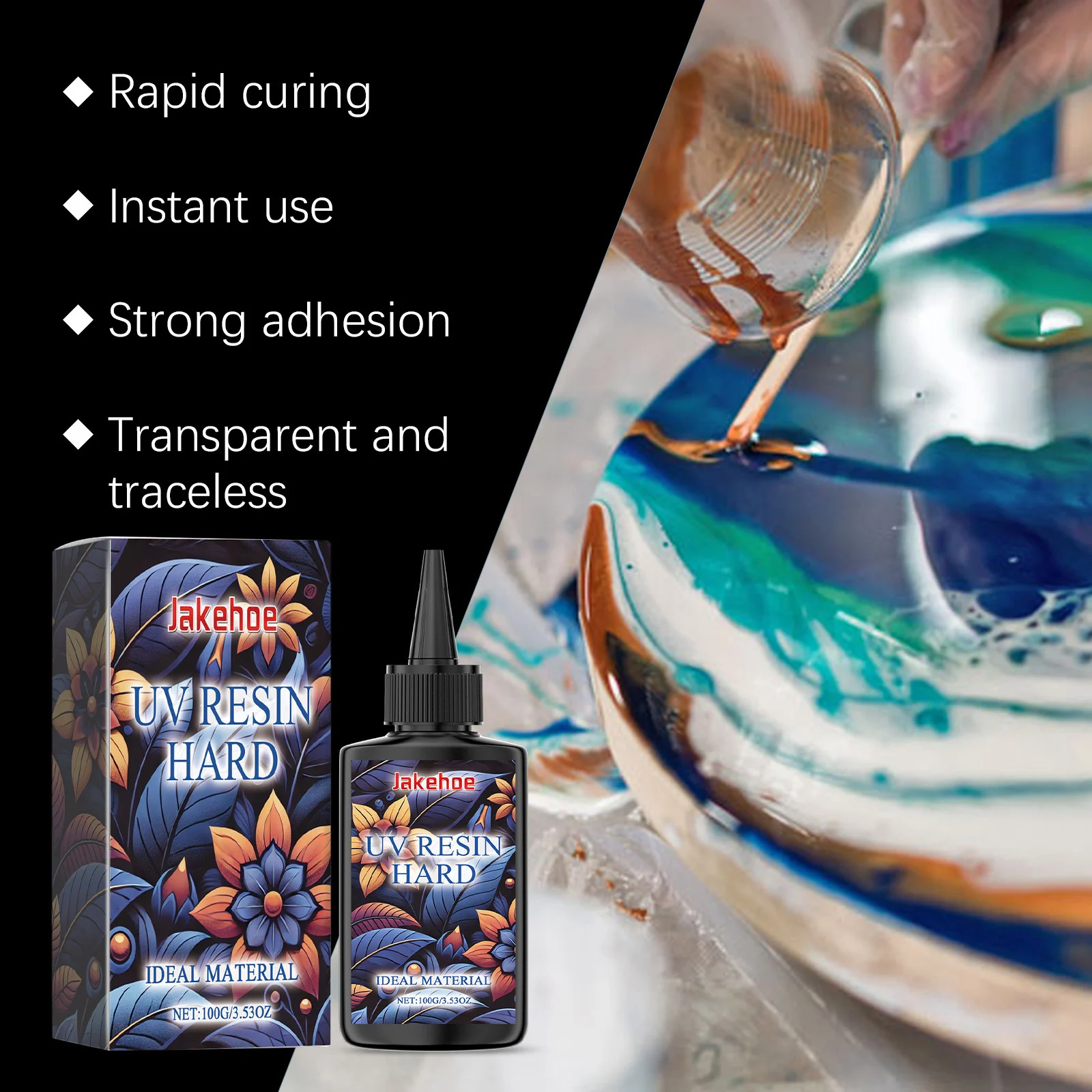 Jakehoe High-transparency Resin Glue Epoxy DIY Handmade Crafts Quick-drying — image 4