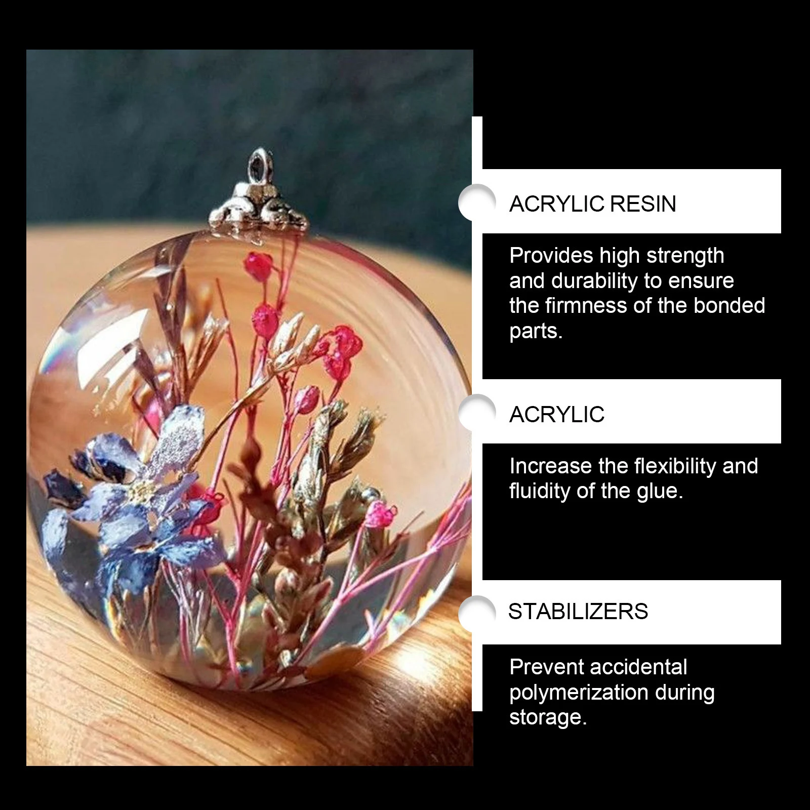 Jakehoe High-transparency Resin Glue Epoxy DIY Handmade Crafts Quick-drying — image 2