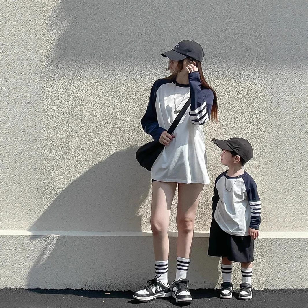 Japanese-style Autumn Long-sleeve Parent-child Outfits For Baby Boys And Girls — image 5