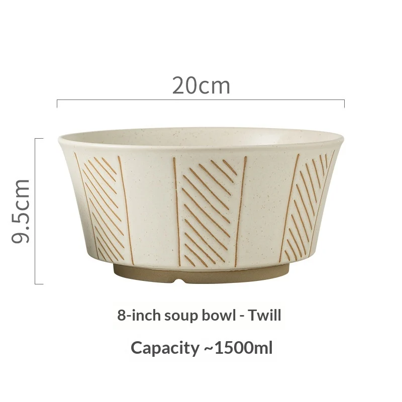 Japanese-style Hand-painted Ceramic Bowl — image 1