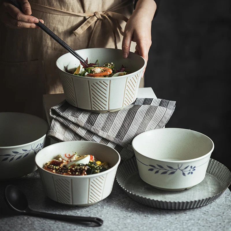 Japanese-style Hand-painted Ceramic Bowl — image 2
