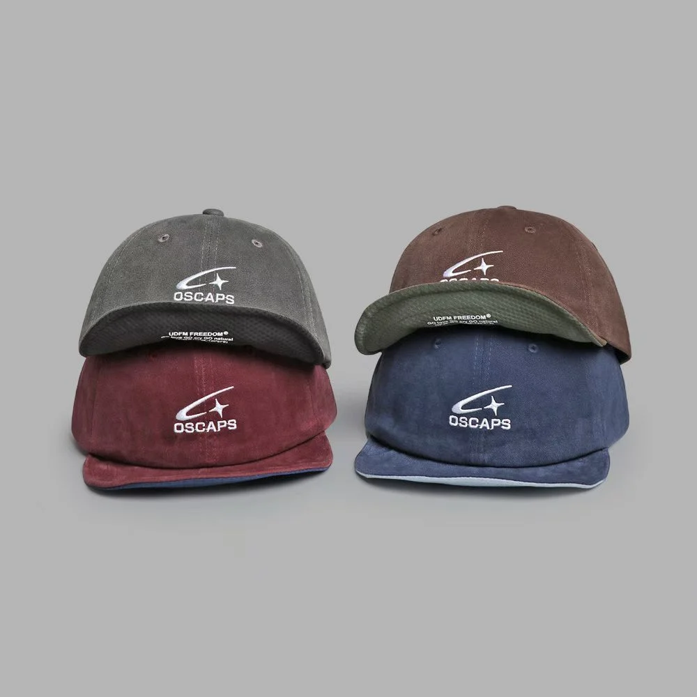 Japanese-style Soft-brimmed Color-matched Letter Baseball Cap With A Soft Top, Casual… — image 6