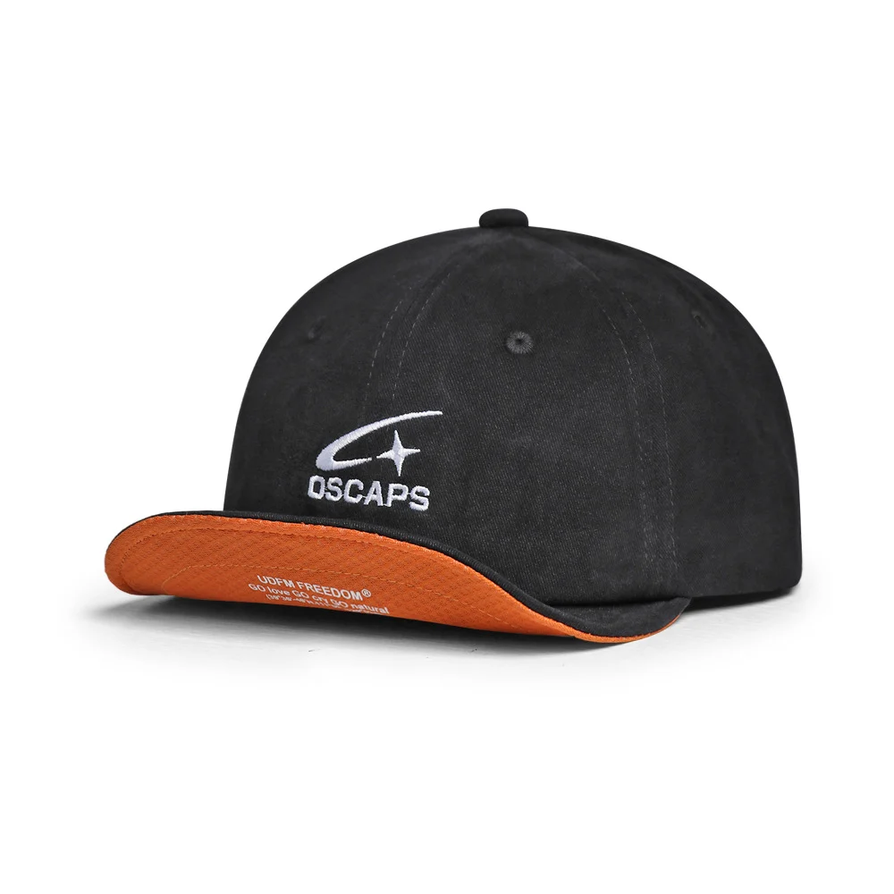 Japanese-style Soft-brimmed Color-matched Letter Baseball Cap With A Soft Top, Casual… — image 2