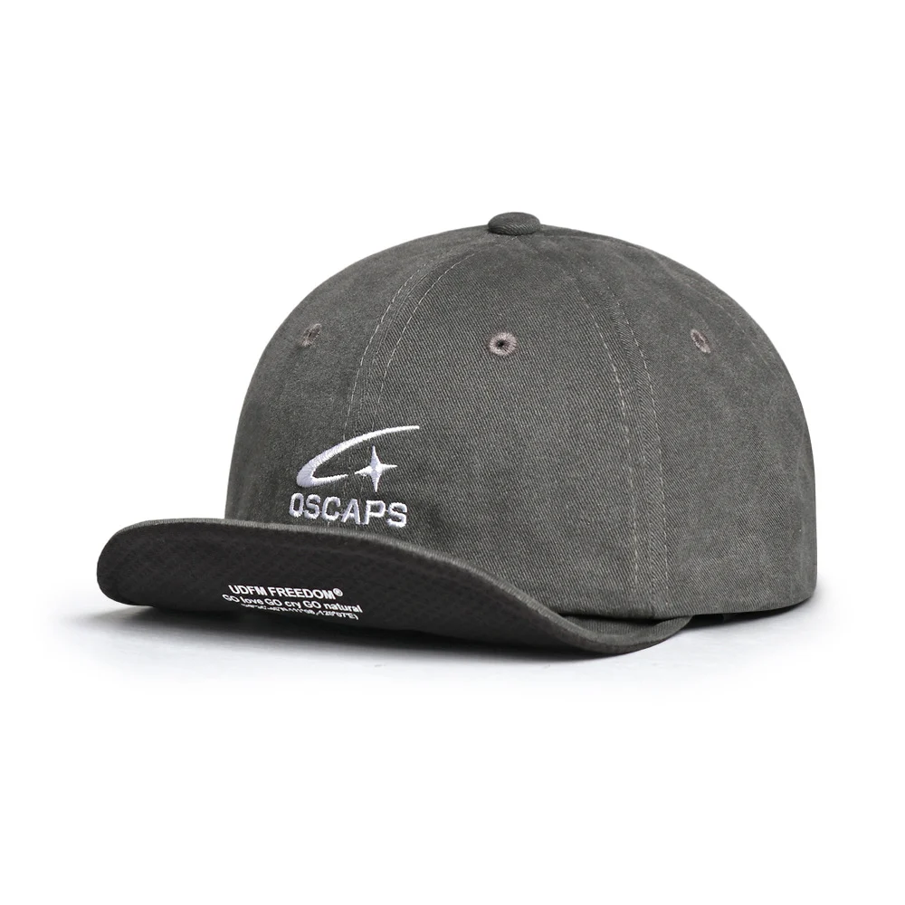 Japanese-style Soft-brimmed Color-matched Letter Baseball Cap With A Soft Top, Casual… — image 3