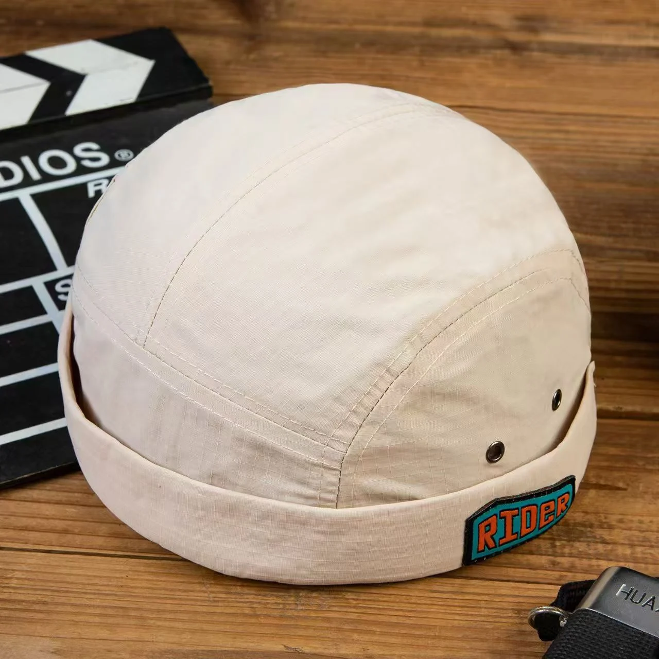 Japanese-style Thin-brimmed Straw Hat With Patch Lettering, Breathable Mesh, Casual… — image 2