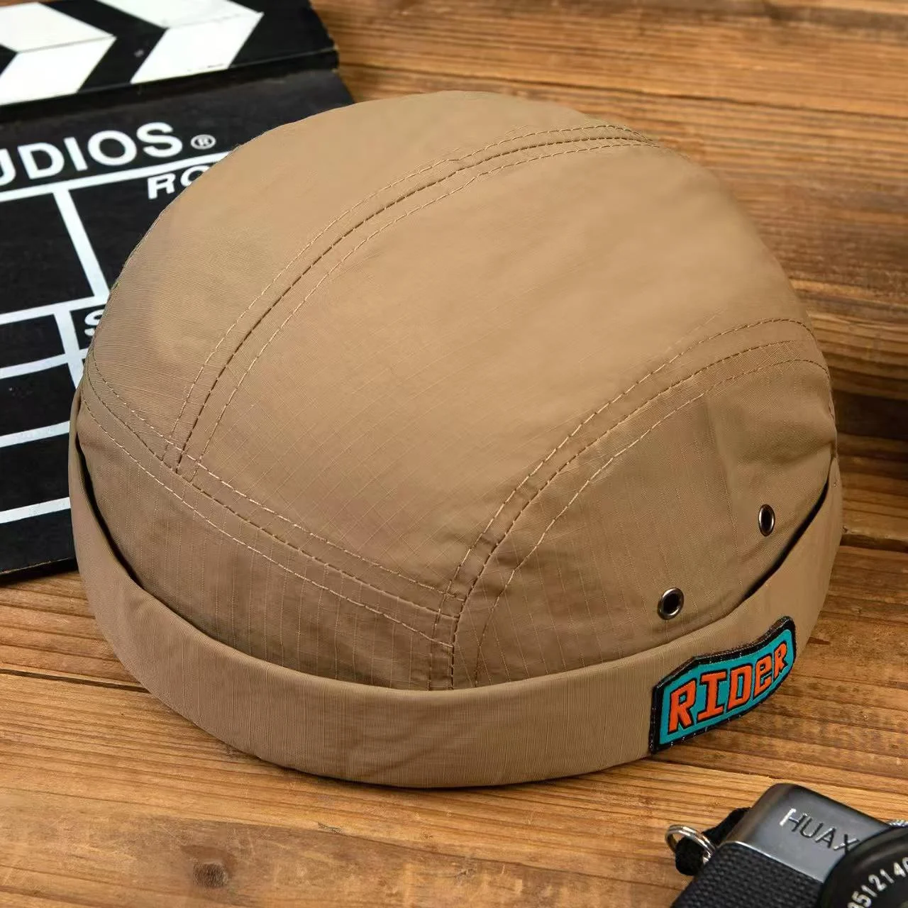 Japanese-style Thin-brimmed Straw Hat With Patch Lettering, Breathable Mesh, Casual… — image 6