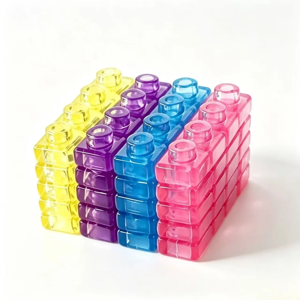 Jelly Block Toy Stress-relief Building Blocks For Adults Transparent — image 2