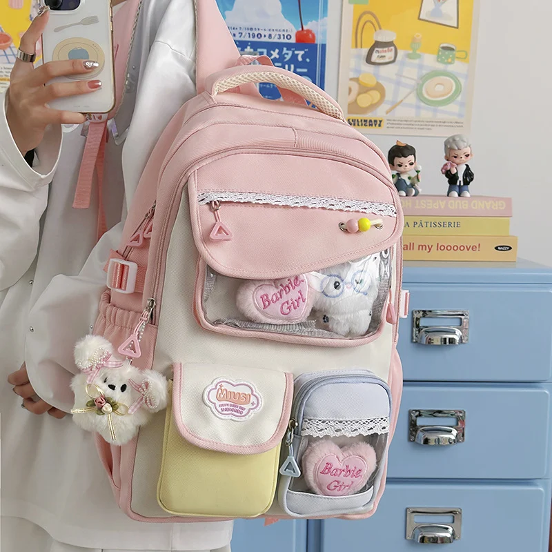 Junior High School Students Stylish Backpack With Large Capacity — image 2