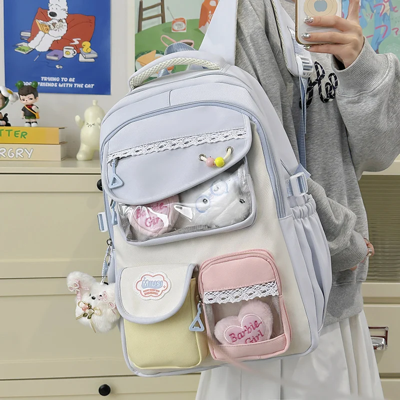 Junior High School Students Stylish Backpack With Large Capacity — image 8