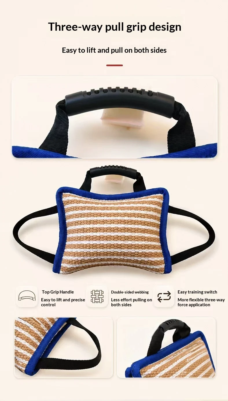 Jute Bite Cushion & Roll For Dog Training — image 5