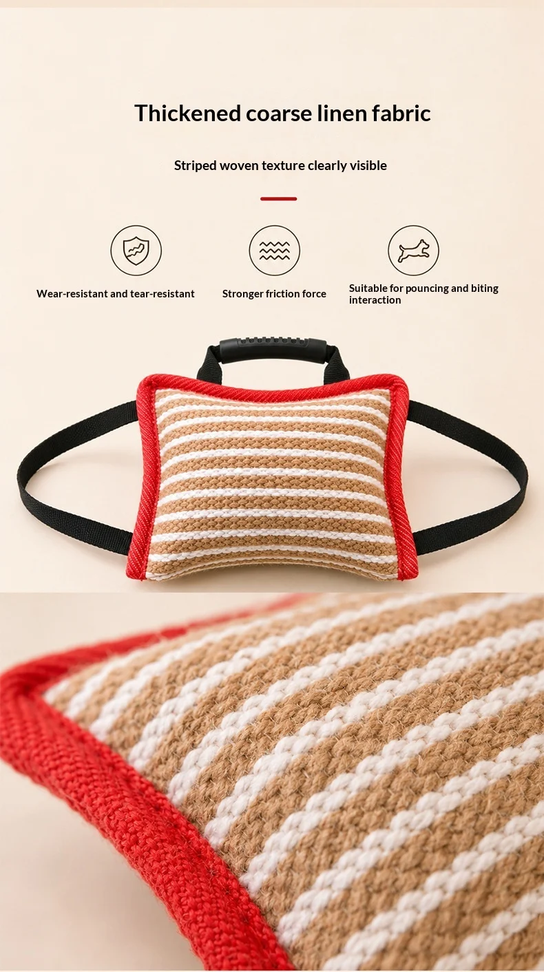 Jute Bite Cushion & Roll For Dog Training — image 7