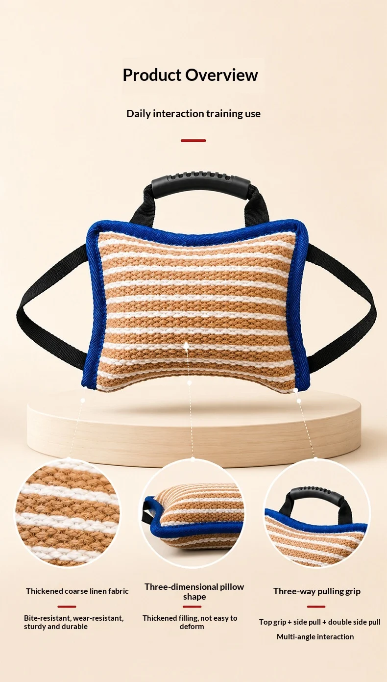 Jute Bite Cushion & Roll For Dog Training — image 6