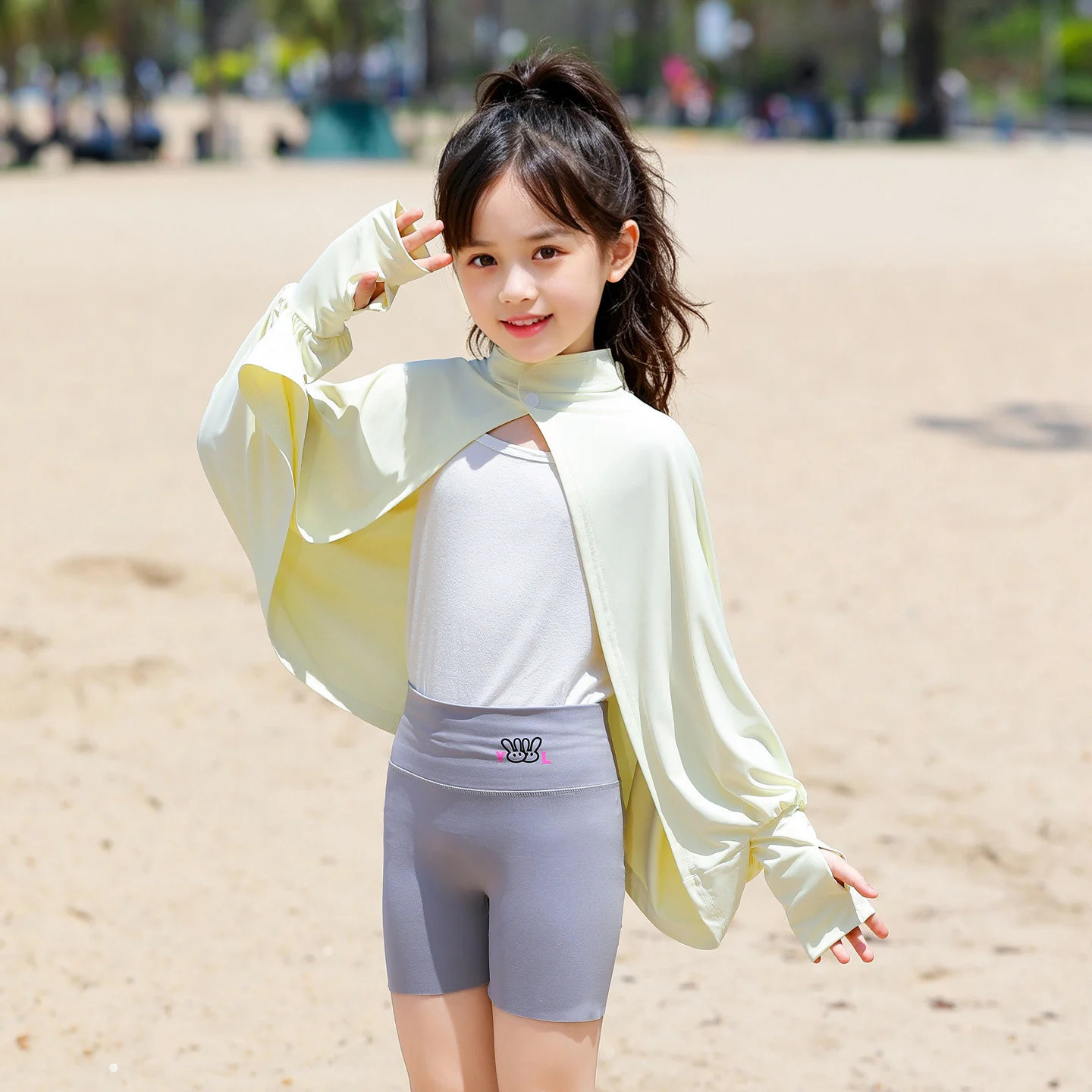 Kids Breathable Sun-protection Shirt Shawl And Outdoor Sun-blocking Cape — image 7
