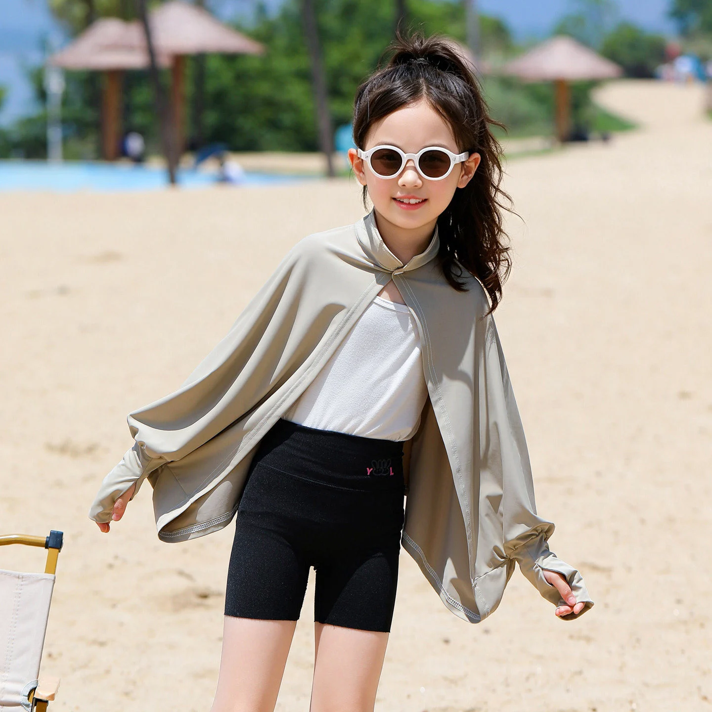 Kids Breathable Sun-protection Shirt Shawl And Outdoor Sun-blocking Cape — image 4