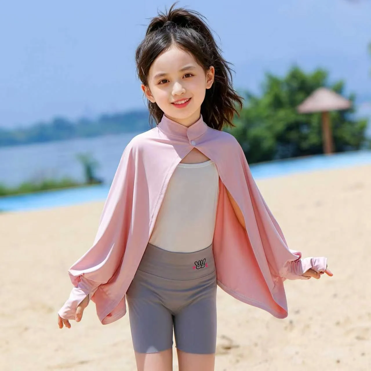 Kids Breathable Sun-protection Shirt Shawl And Outdoor Sun-blocking Cape — image 8