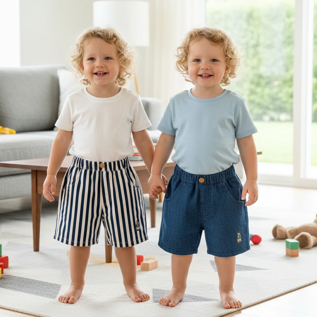 Kids Summer Casual Denim Shorts — image 5