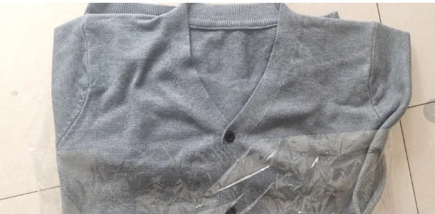 Knitwear Cardigan Ready-made Autum Export Men's V Neck Slim Button-down Bottoming Shirt — image 2