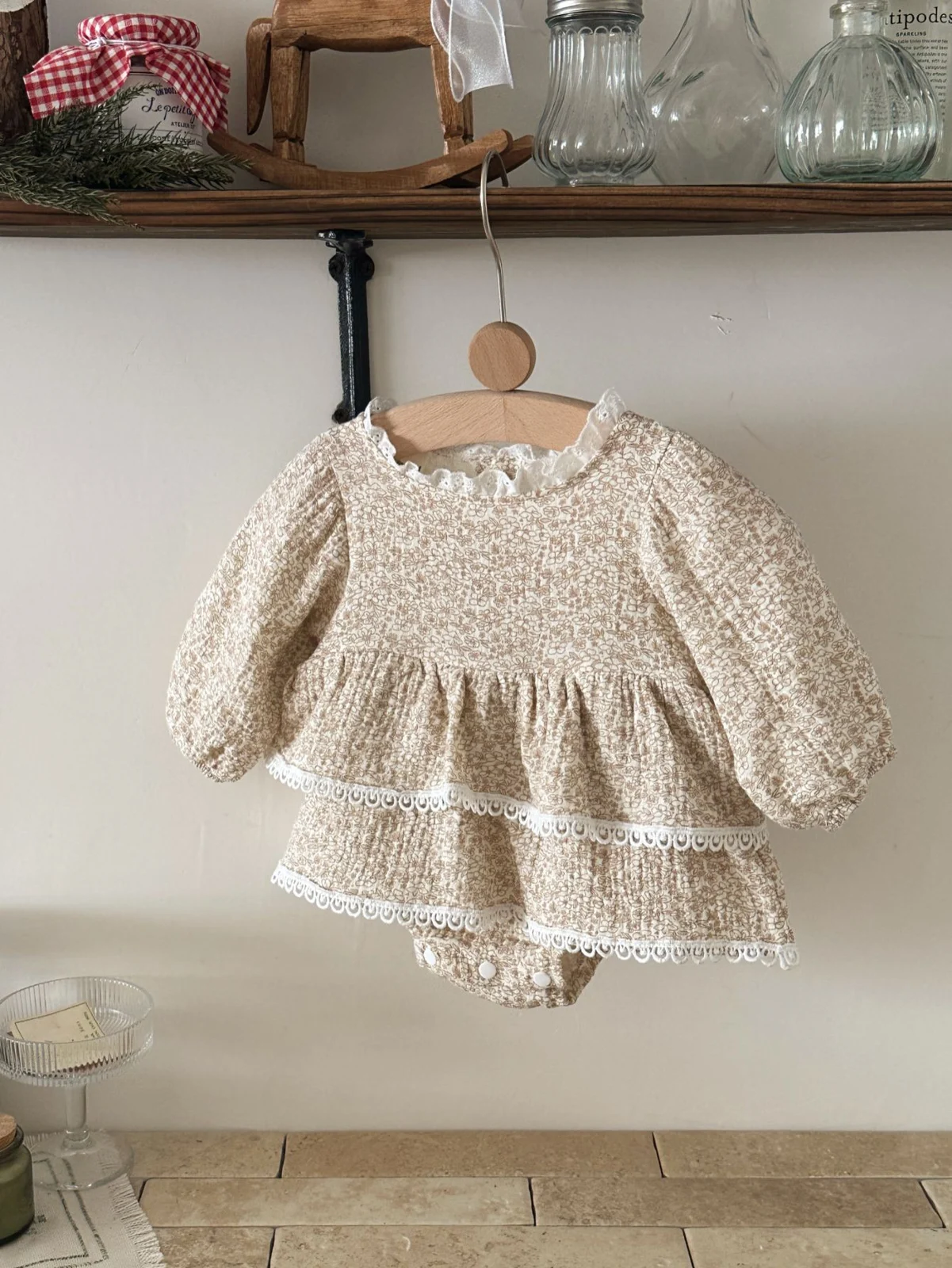 Korean-style Childrens Long-sleeved Printed Onesie — image 3