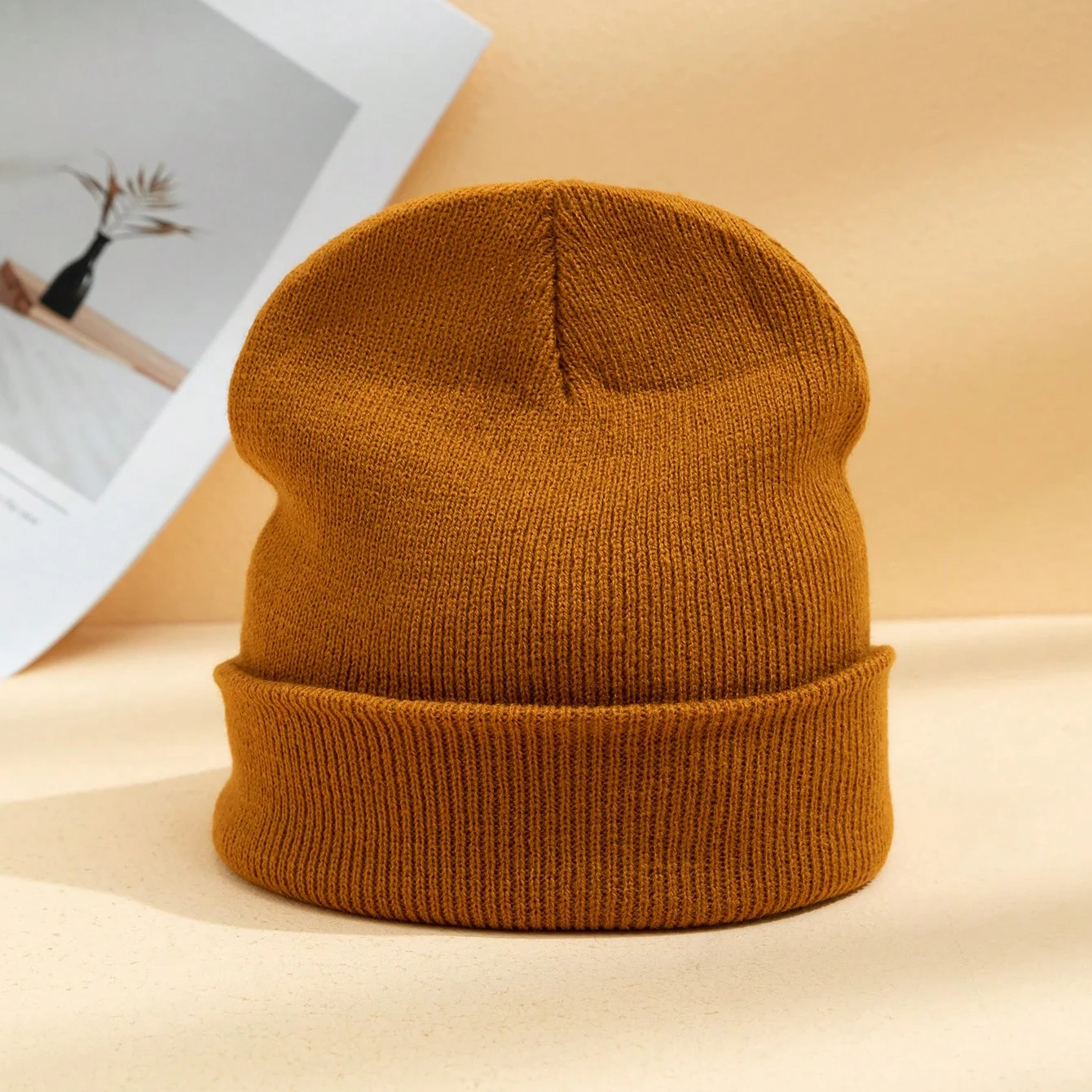 Korean-style Solid-color Wool Knitted Hat, Suitable For Outdoor Leisure, Warmth… — image 6