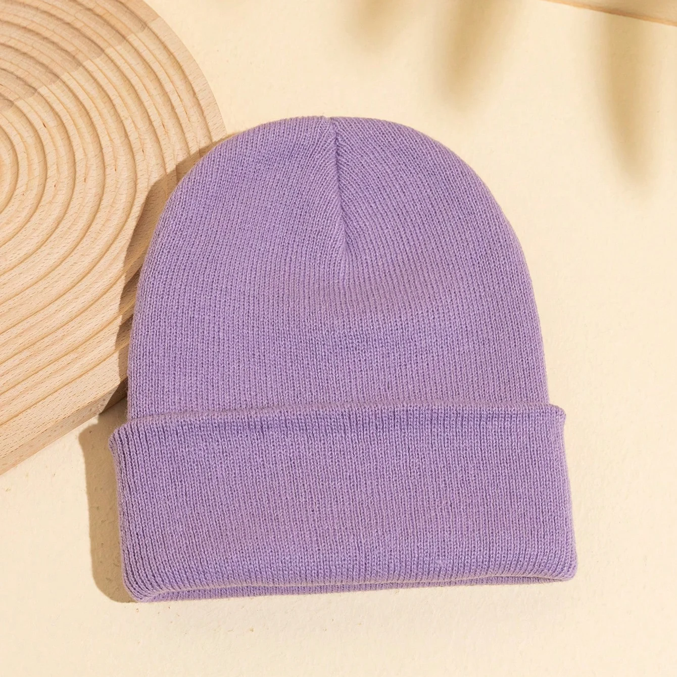 Korean-style Solid-color Wool Knitted Hat, Suitable For Outdoor Leisure, Warmth… — variant image