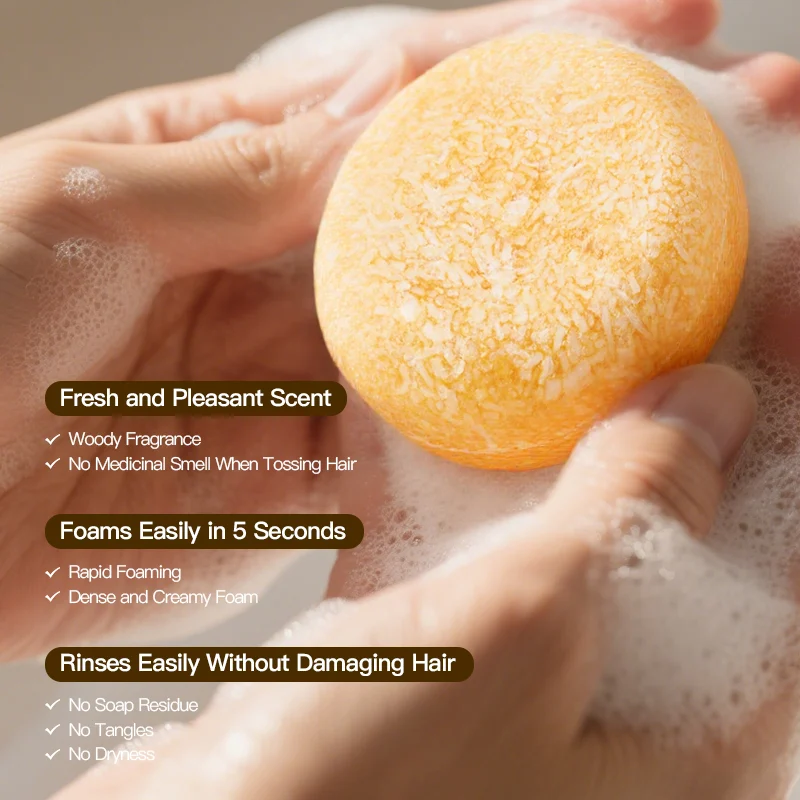 Kormesic Bamboo Charcoal Refreshing And Oil Control Shampoo Soap For Only 64g — image 4