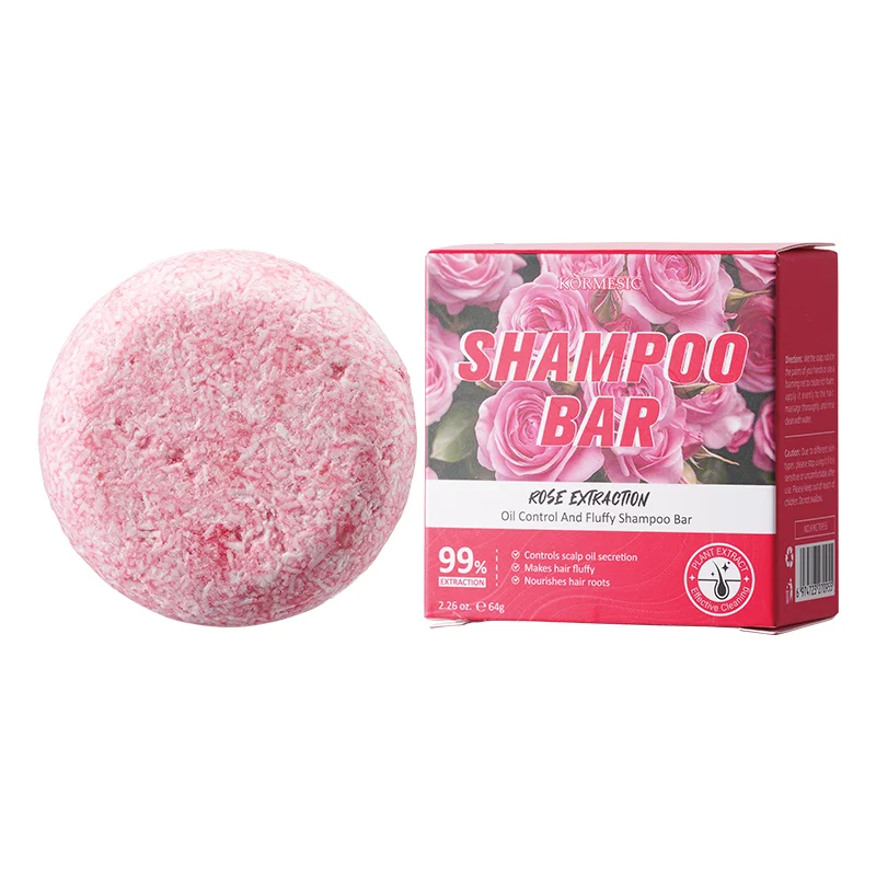 Kormesic Rose Fluffy And Oil Control Shampoo Soap For Only 64g — image 9