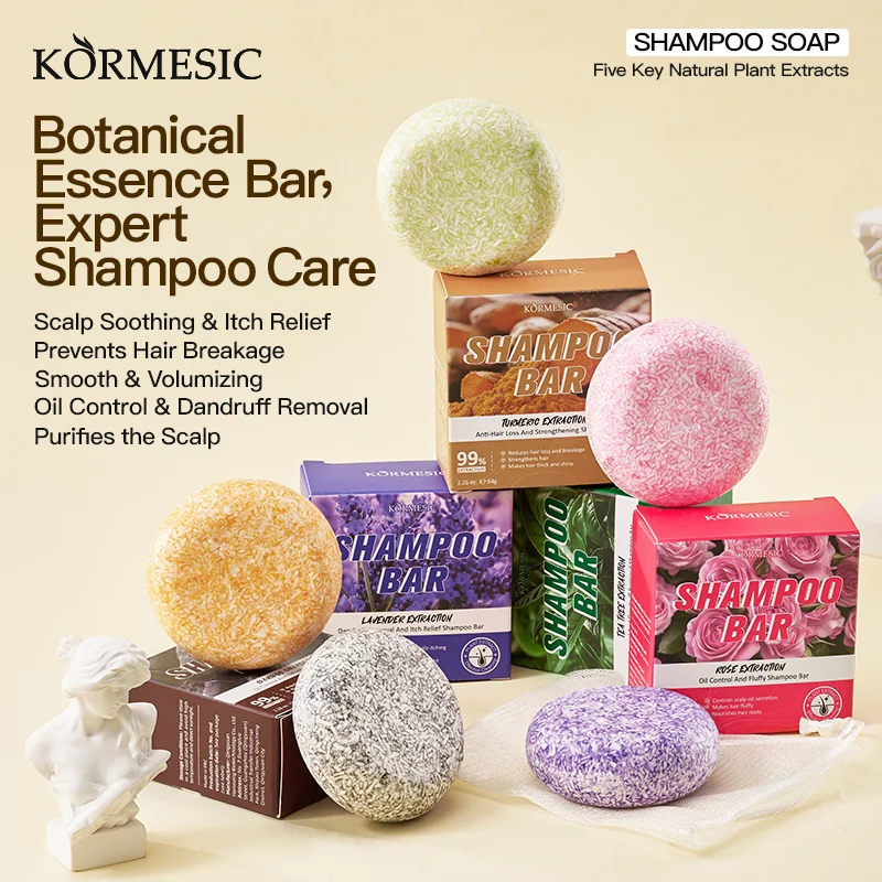 Kormesic Turmeric Hair Strengthening And Anti Loss Shampoo For 64g — image 2