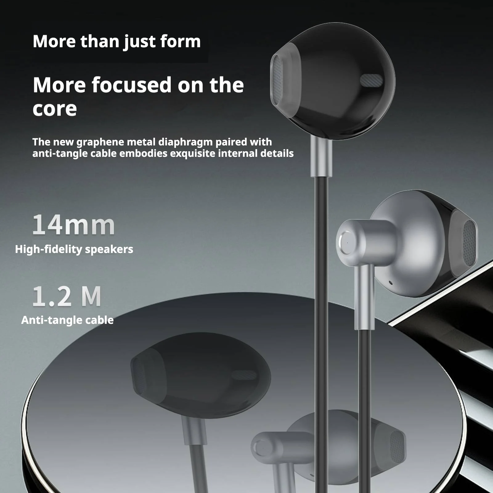 KP-235 Best-selling Wired USB-C Earphones High-quality Audio High Volume Semi-in-ear… — image 4