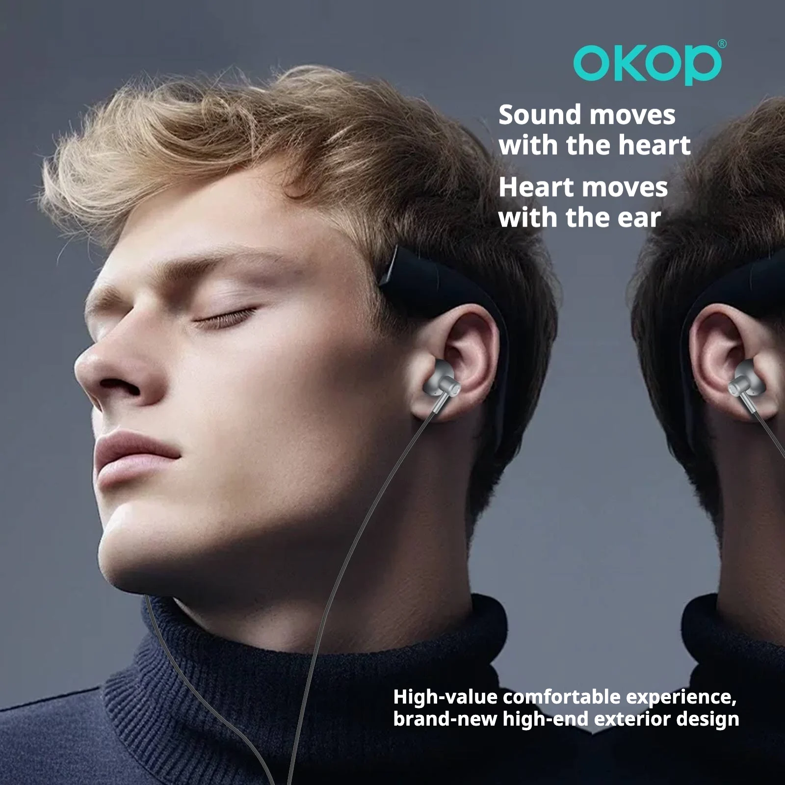 KP-235 Best-selling Wired USB-C Earphones High-quality Audio High Volume Semi-in-ear… — image 3