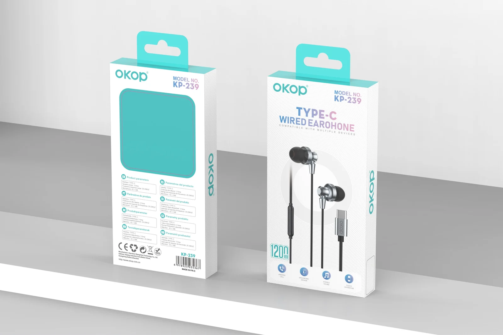 KP-239 In-ear Wired USB-C Headphones High-quality Audio High Volume Low Latency For… — image 5