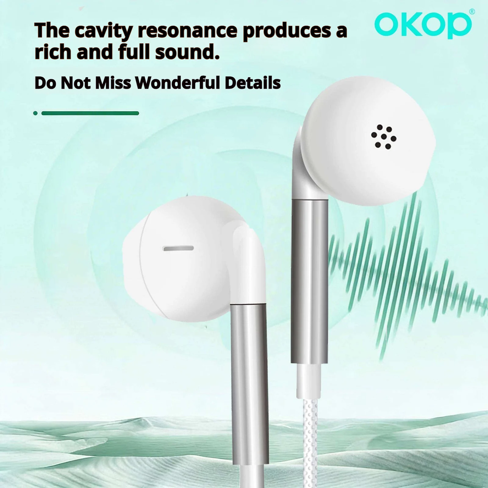 KP-242 Best-selling Wired Earphones High Volume Sound Quality Semi-in-ear Design Low… — image 5