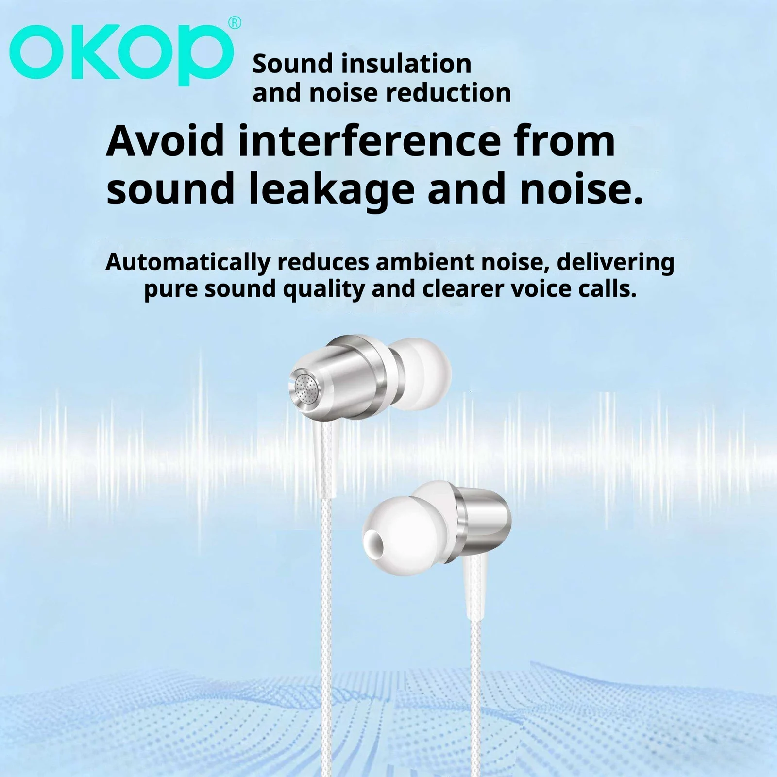 KP-243 New In-ear USB-C Wired Earphones With In-line Controls High Volume Sound… — image 4