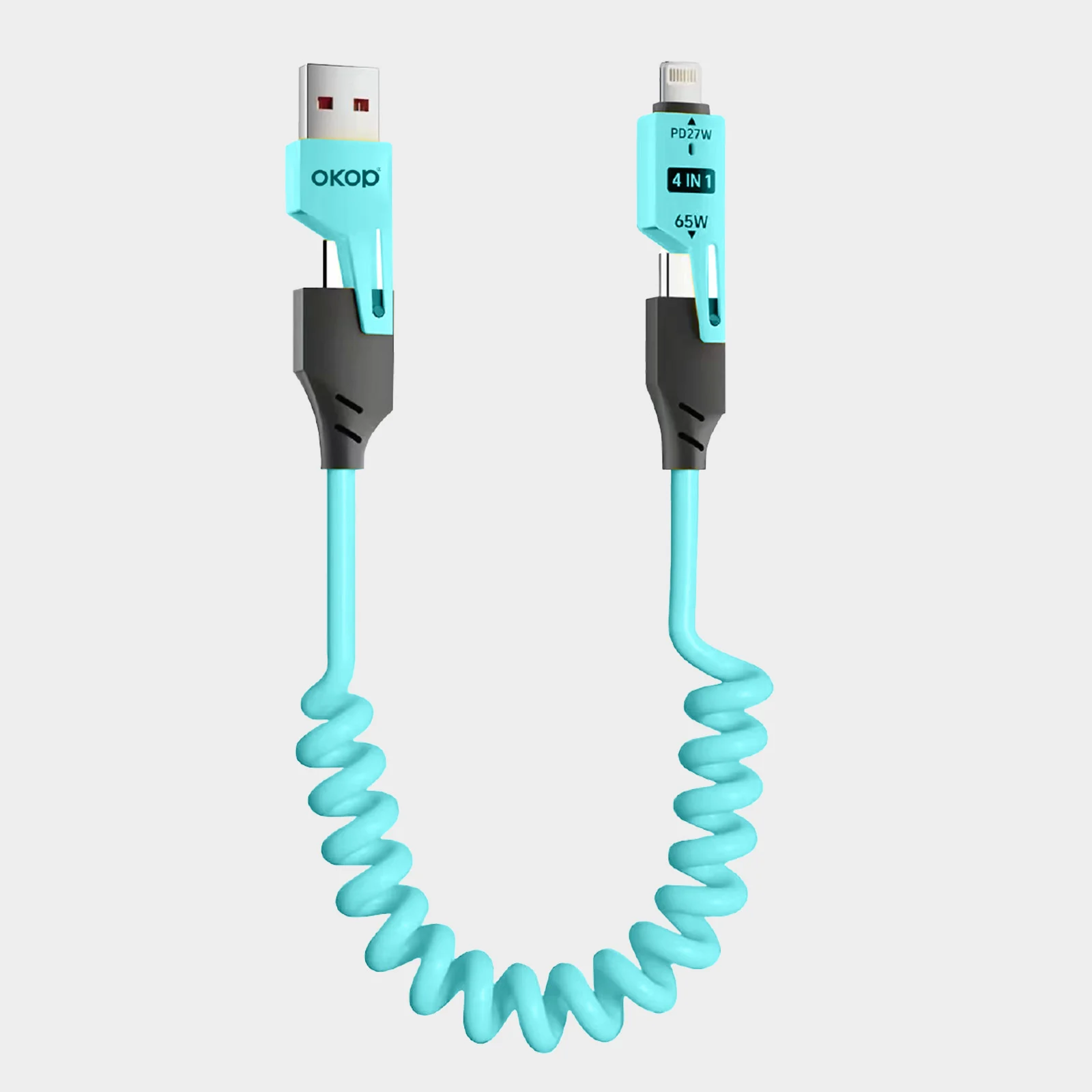 KP-314 3-in-1 4-in-1 65W Retractable Charging Cable Fast For Appl Huawe Product — image 3