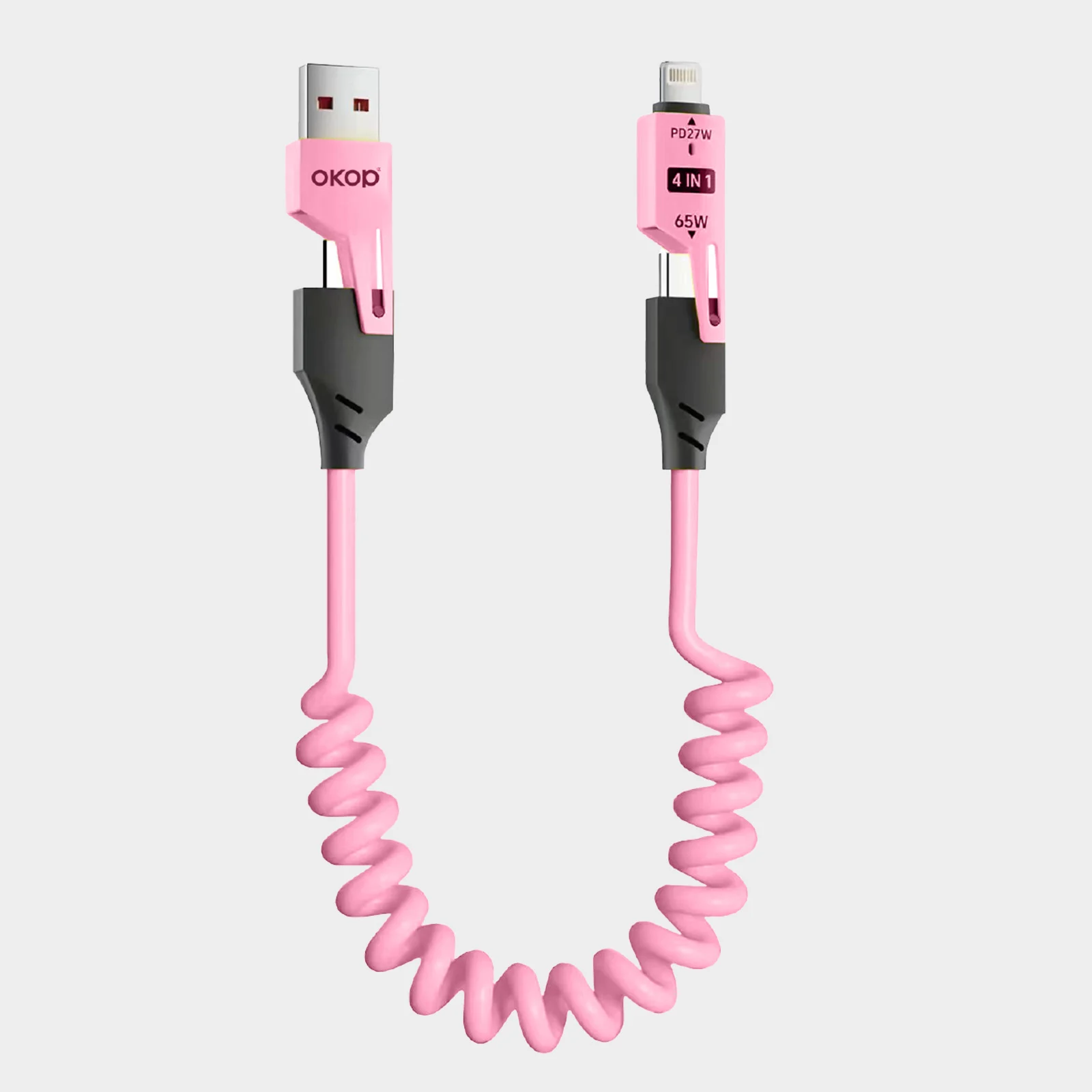 KP-314 3-in-1 4-in-1 65W Retractable Charging Cable Fast For Appl Huawe Product — variant image