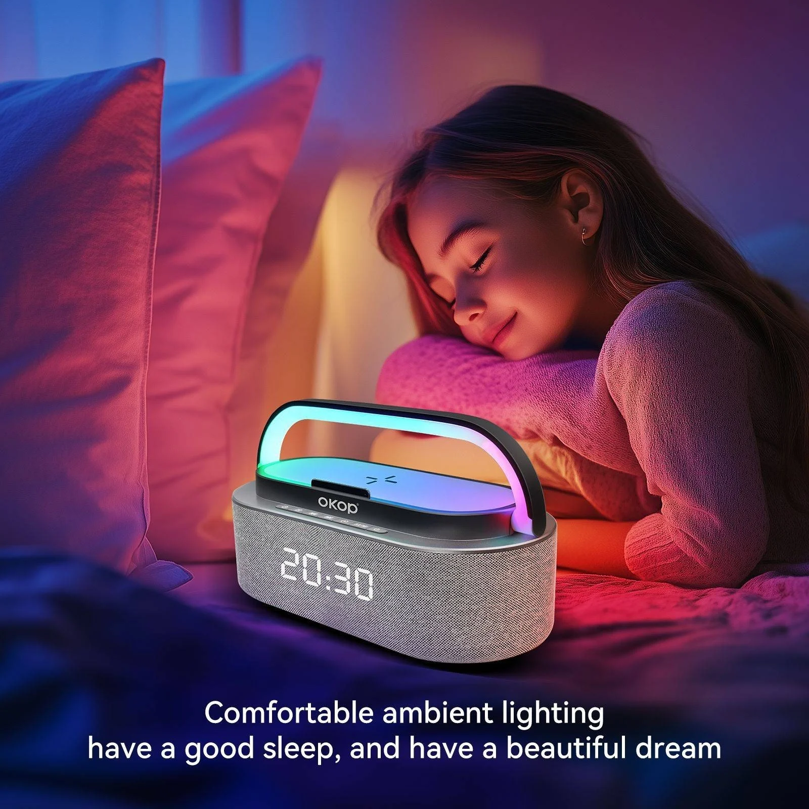 KP-578 Hot-selling Wireless Bluetooth Speaker With Clock Alarm And Charging Features A… — image 5