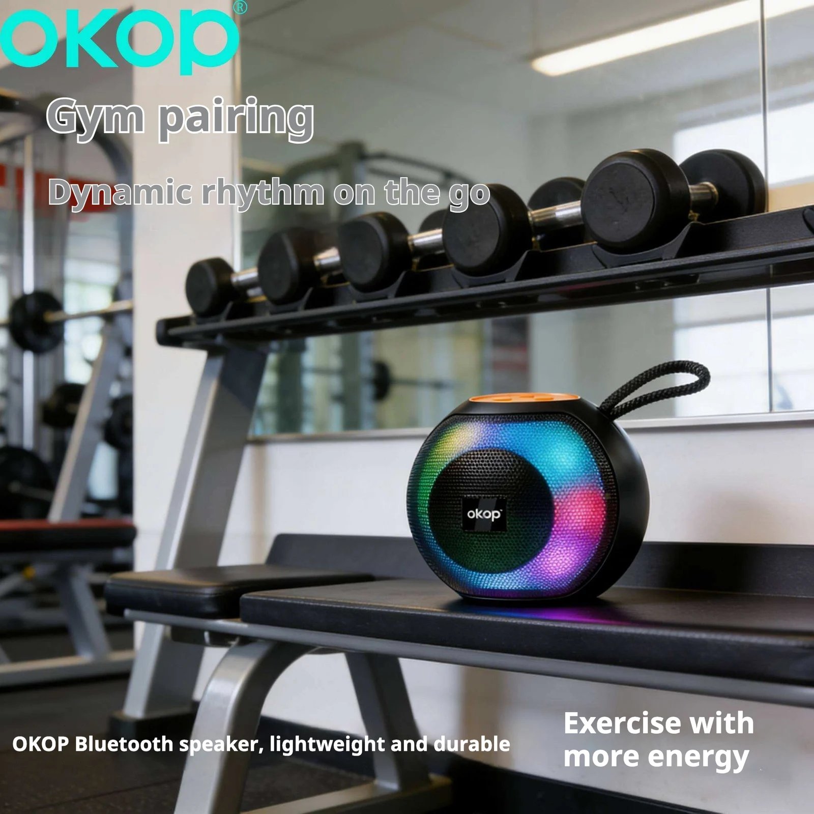 KP-586 Best-selling Wireless Bluetooth Speaker With Portable Handle And RGB Lighting… — image 2