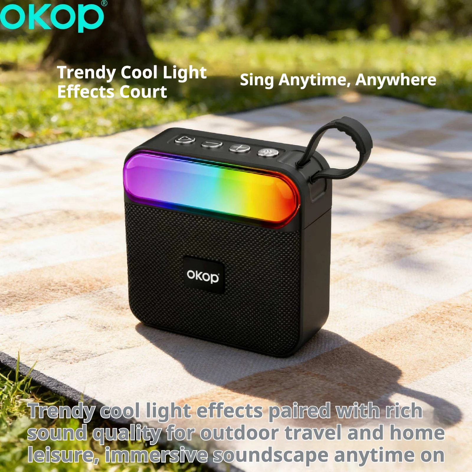 KP-598 Best-selling Wireless Bluetooth Speaker Compact And Portable Featuring RGB… — image 6