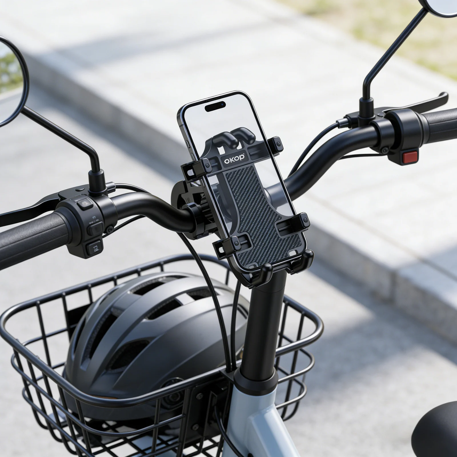 KP-938 Bicycle Vehicle Phone Mount 360-degree Adjustable Navigation Holder — image 4
