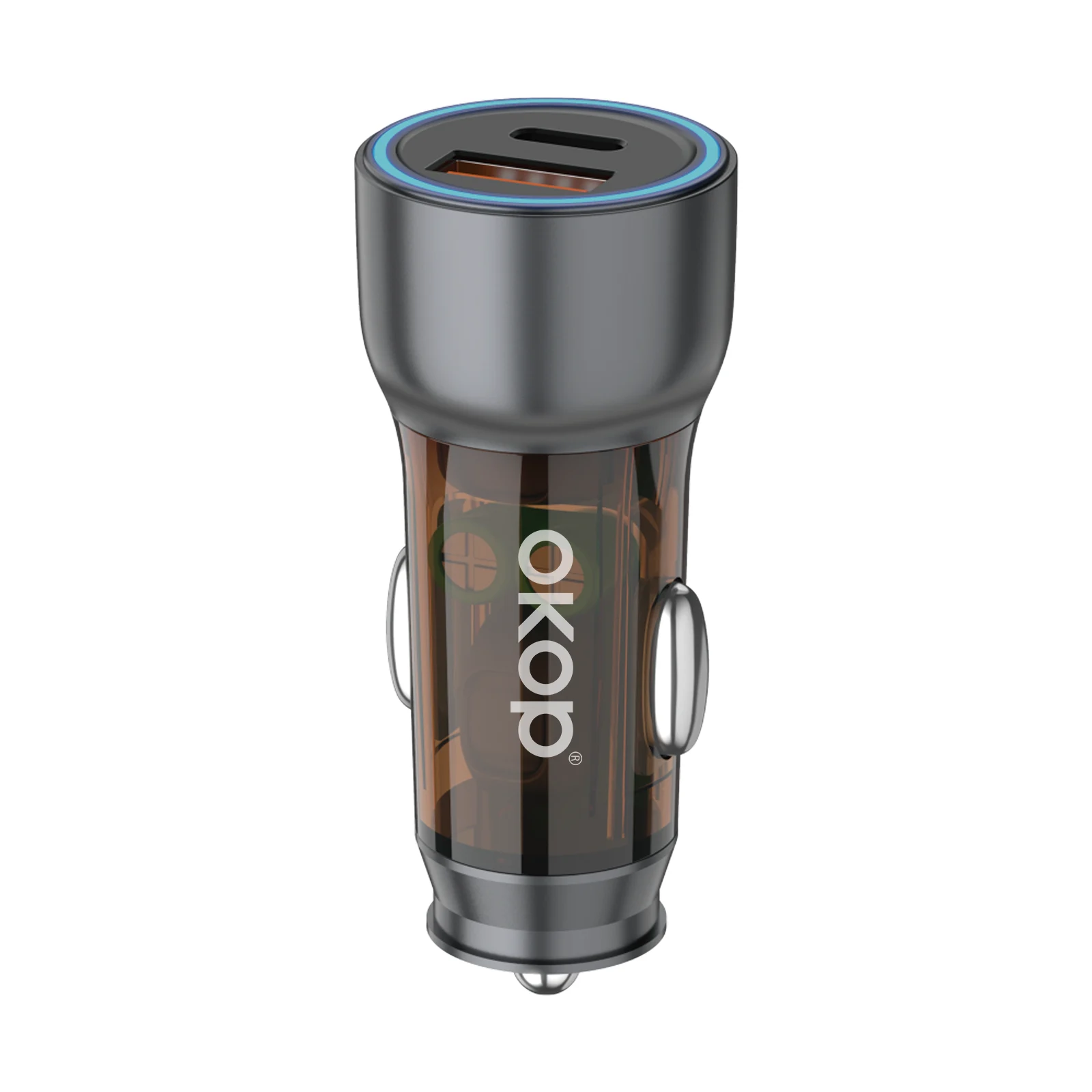 Kp-c102 In-stock Multi-port Car Charger USB Type-c With Super-fast Charging And MP3… — image 2