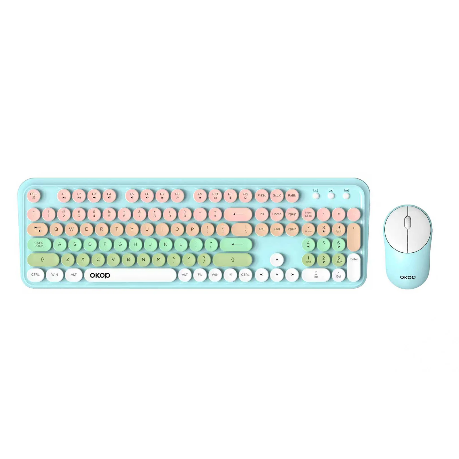 Kp-j451 Wireless Keyboard Mouse Combo Silent 2.4g Stylish Design Mechanical Feel Keys… — image 2