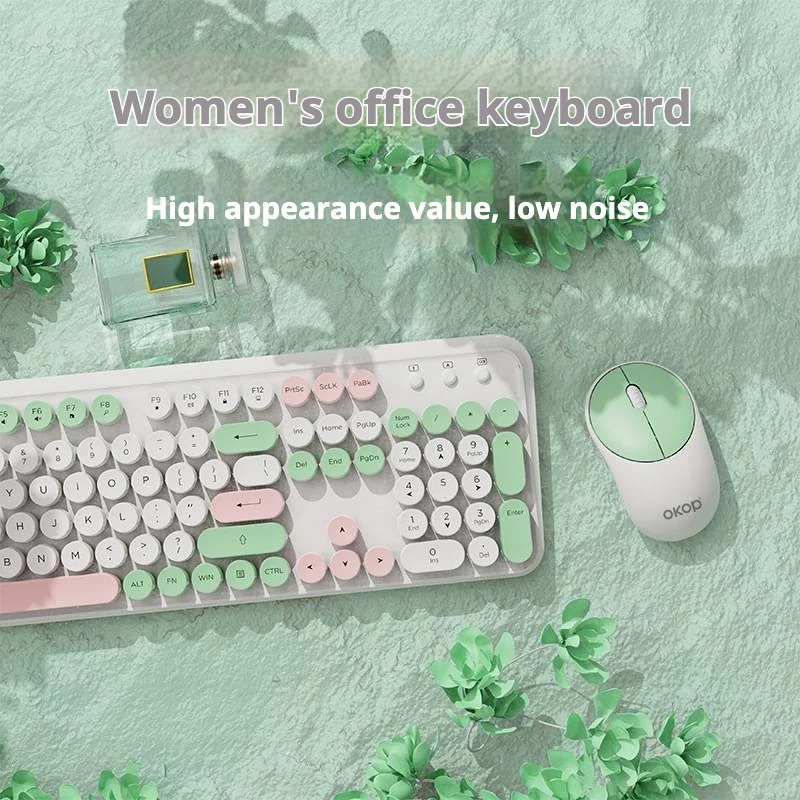 Kp-j451 Wireless Keyboard Mouse Combo Silent 2.4g Stylish Design Mechanical Feel Keys… — image 3