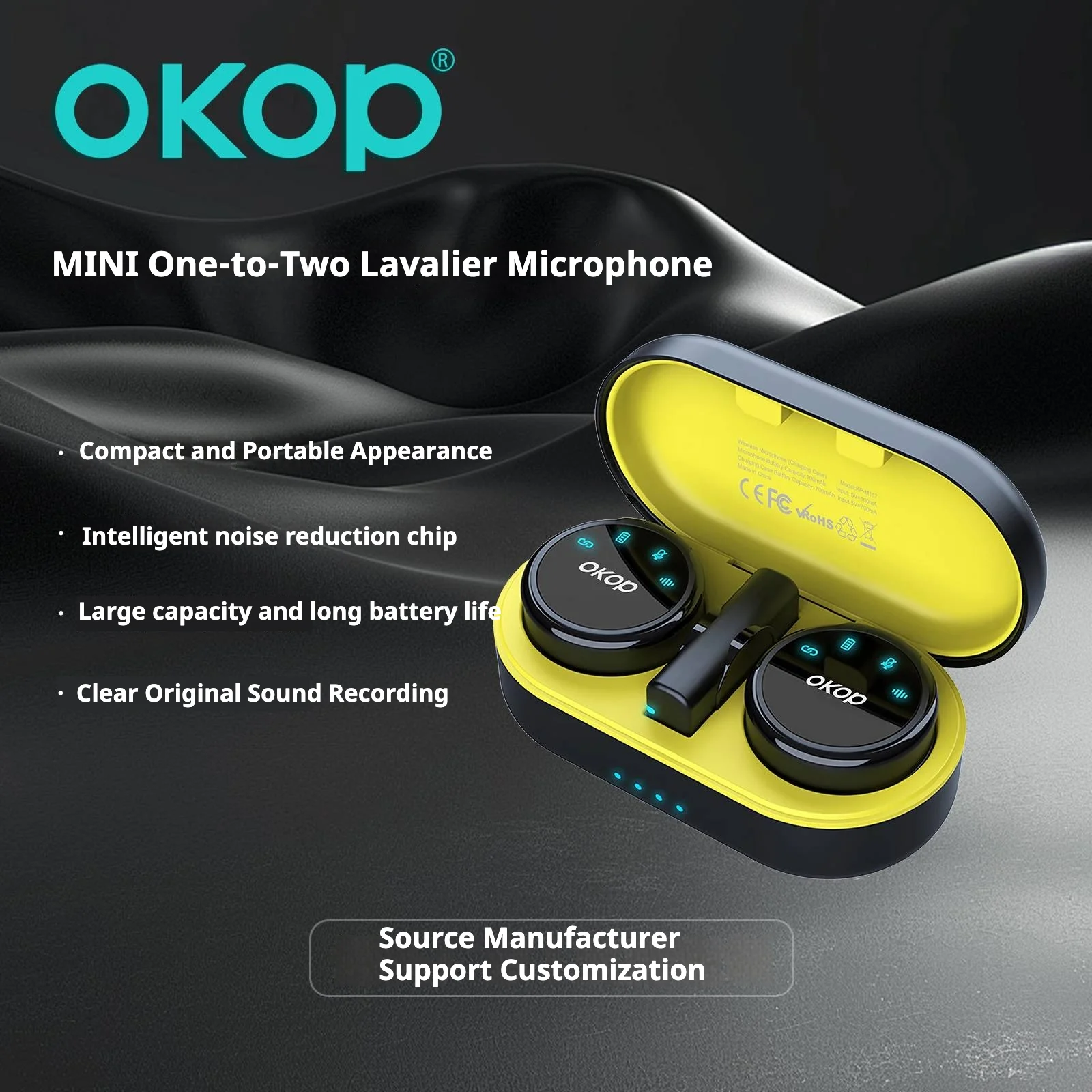 Kp-m117 Best-selling Wireless Lavalier Microphone New Model For Vlogs Livestreaming… — image 4