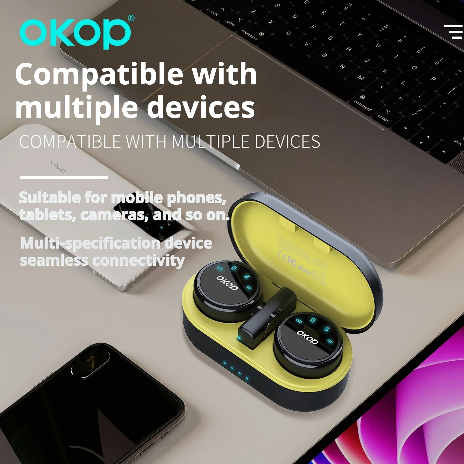 Kp-m117 Best-selling Wireless Lavalier Microphone New Model For Vlogs Livestreaming… — image 5