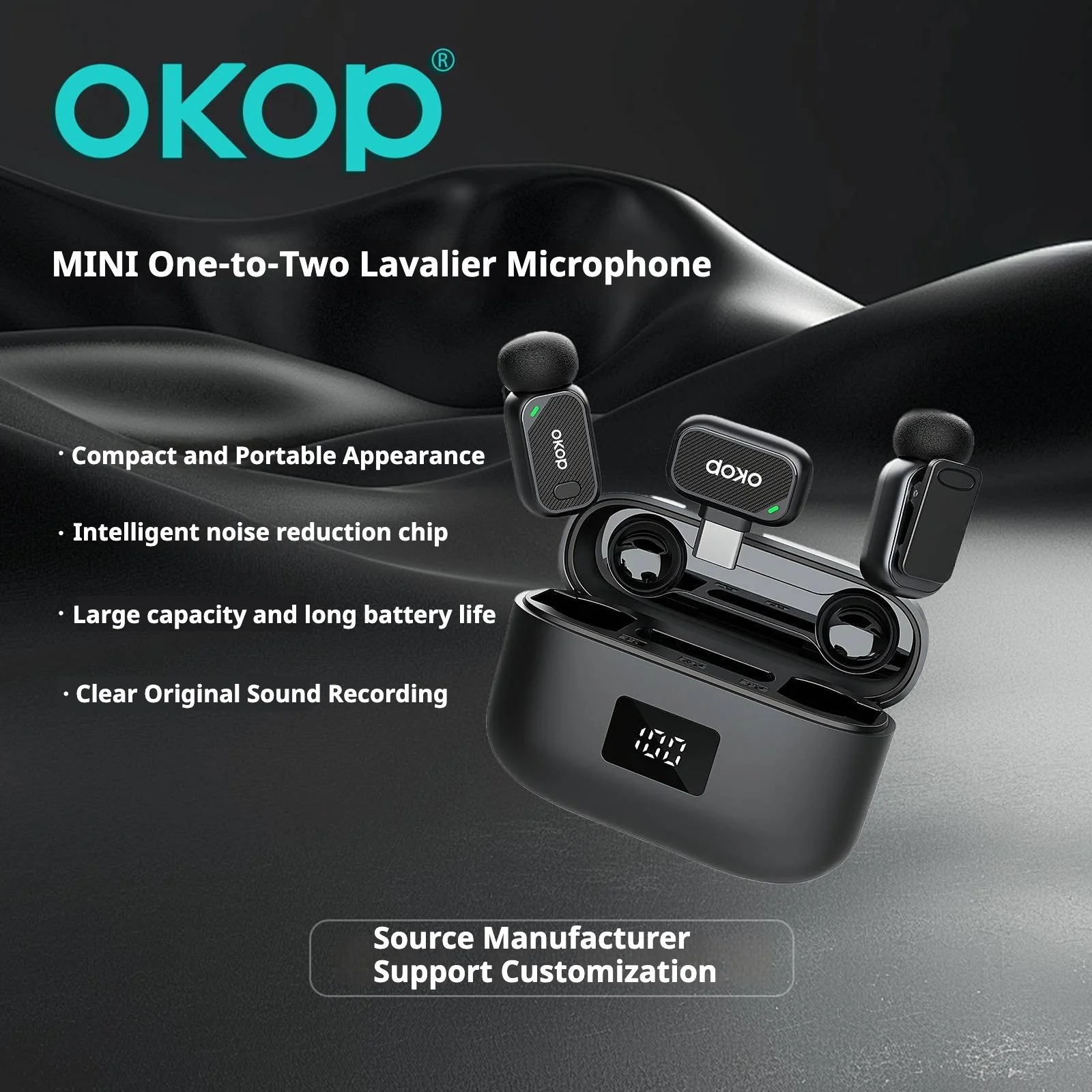 Kp-m118 Best-selling Wireless Lavalier Microphone New Model For Vlogs Livestreaming… — image 3